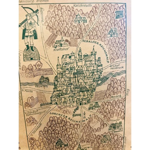 E. Otto Schmidt Biscuit Tin from Nurnberg Germany With a Paper Story in German - Picture 6 of 13